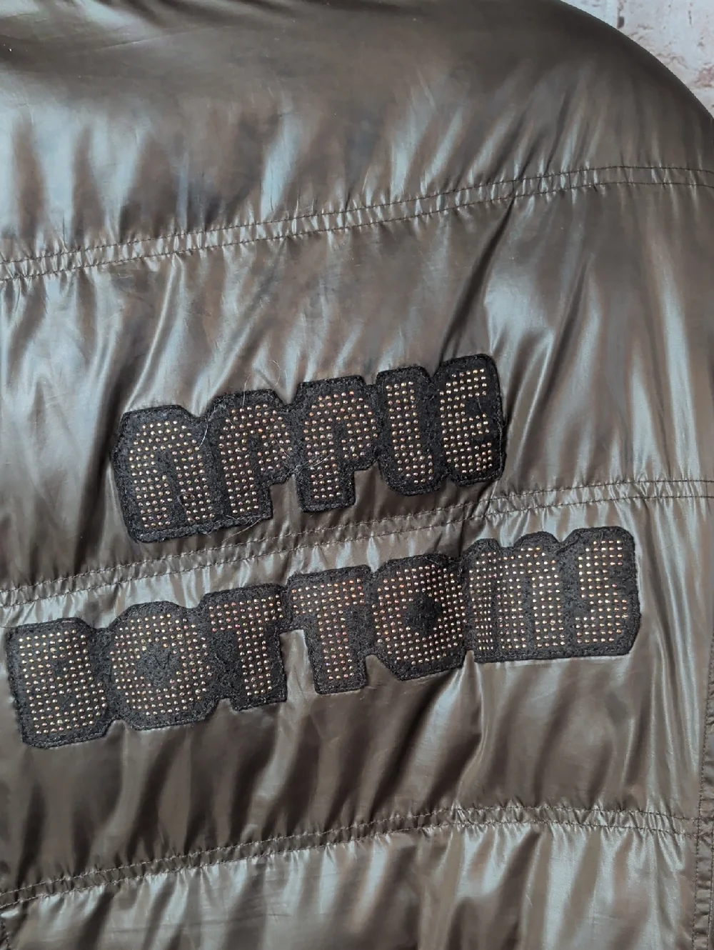 Apple Bottoms Brown Puffer Coat Jacket Large - Picture 11 of 11